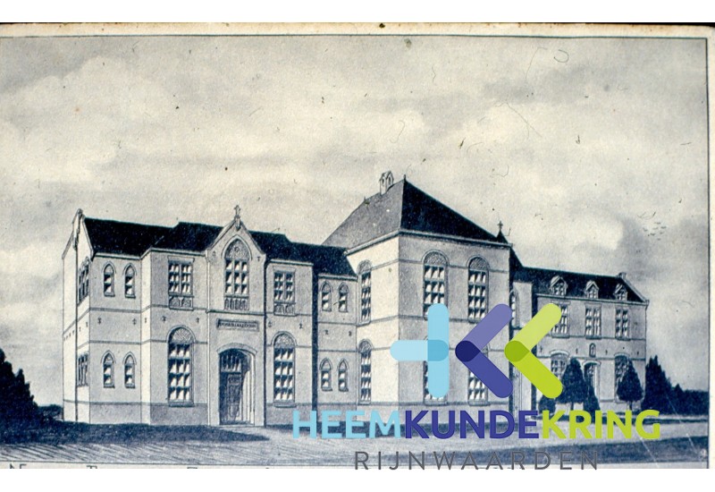 Lobith Pentekening Mariaschool te Lobith -Dorpsdijk- Gesloopt